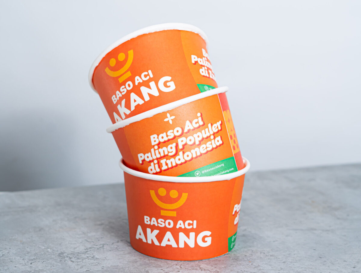 Desain Kemasan Baso Aci Irp Paper Cup