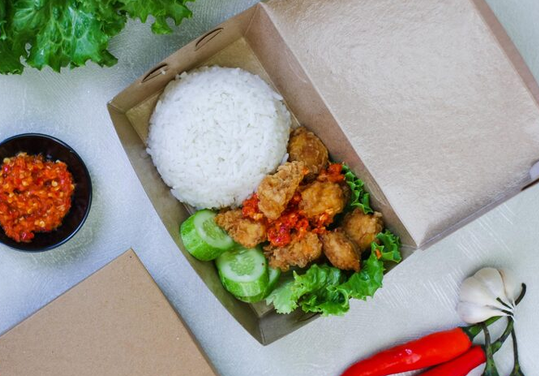 stiker catering nasi kotak